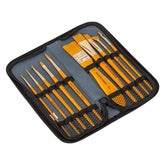 Daler Rowney Simply Gold Taklon Synthetic Hairs Brush Set of 10 Pcs With Zip Case